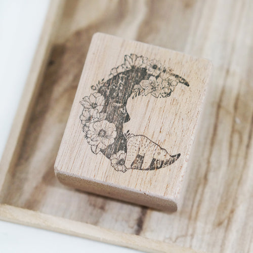 Black Milk Project Rubber Stamp - Moon Bear/Rabbit