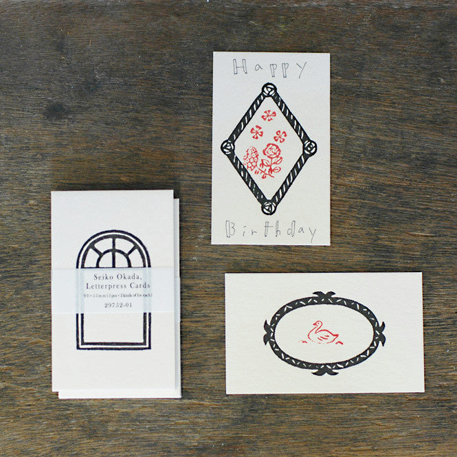 Classiky x Seiko Okada Letterpress Cards