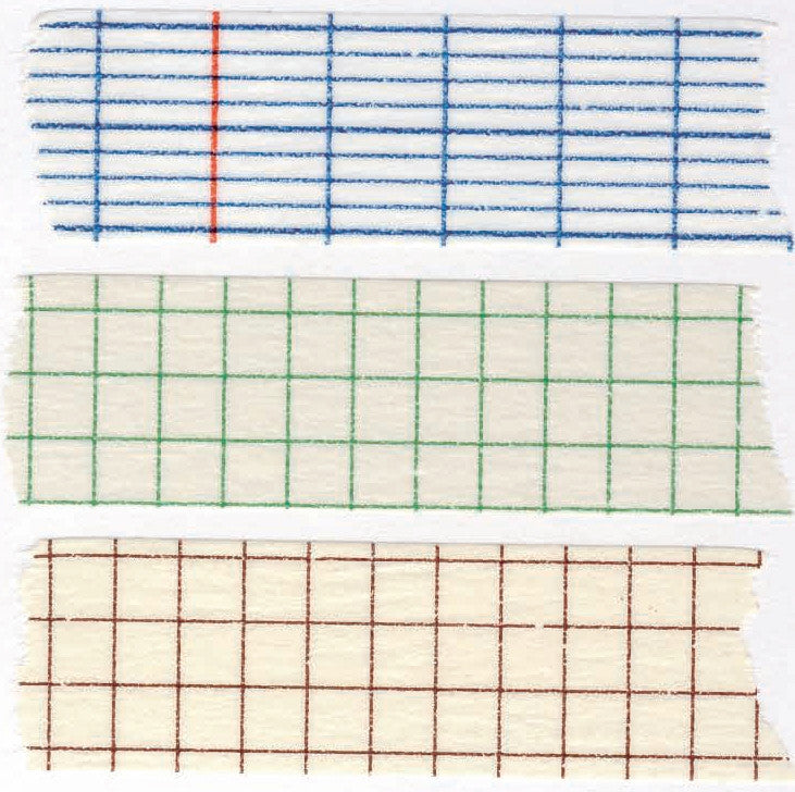 Classiky Grid Washi Tapes (18mm) - Set of 3