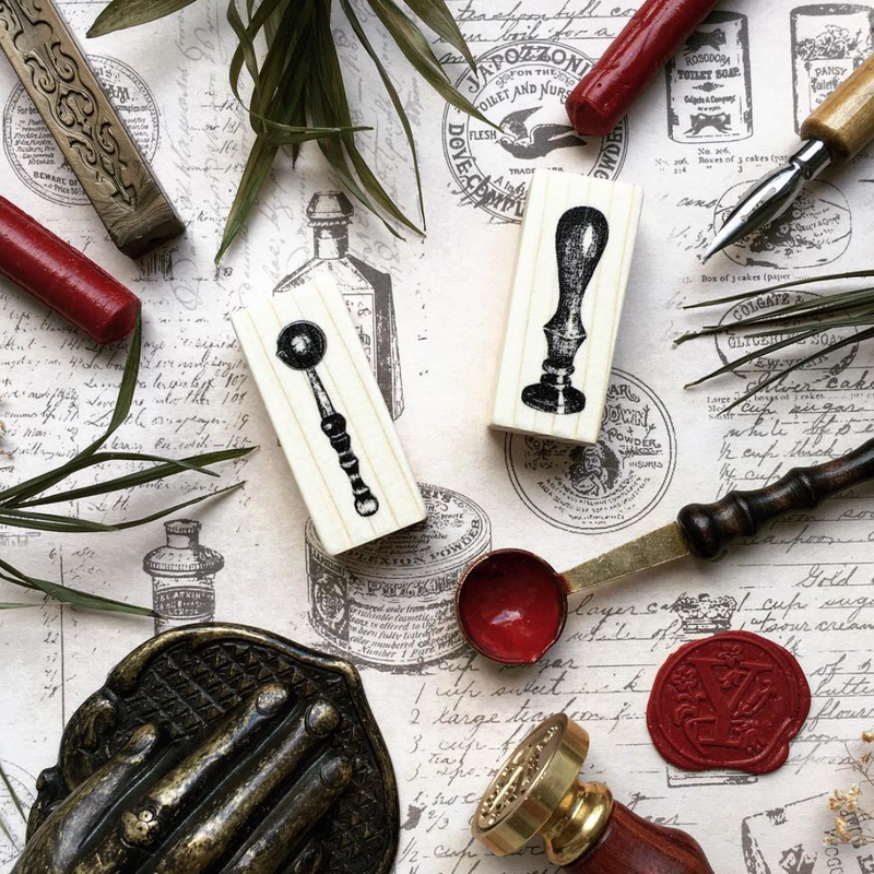 OHS Wax Seal Rubber Stamp Set