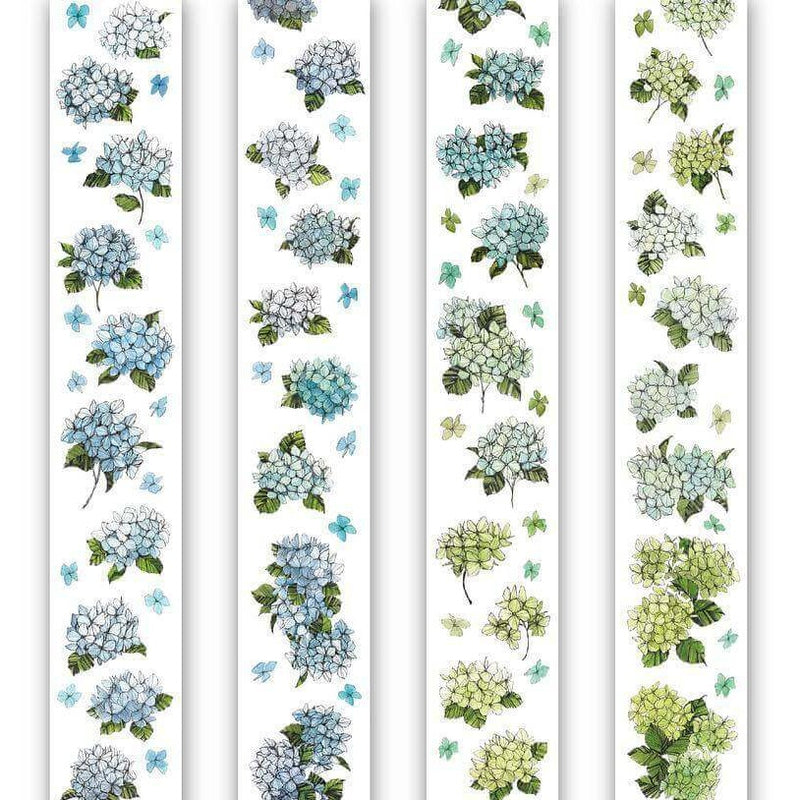 modaizhi Hydrangea PET Tape - Blue & Green