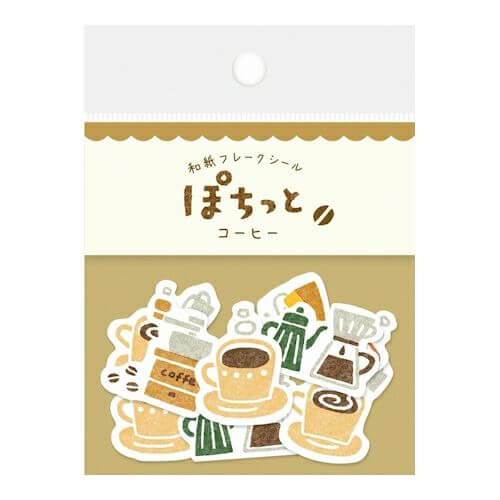 Furukawashiko [Pochitto] Sticker Flakes - Coffee