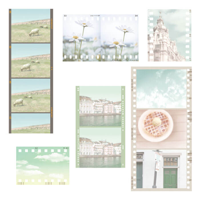 Moments Sticker Flakes - Green Tone