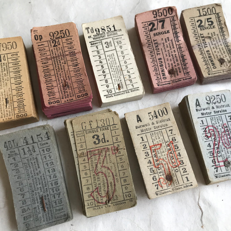 Vintage Bus Ticket Pack (50pcs)