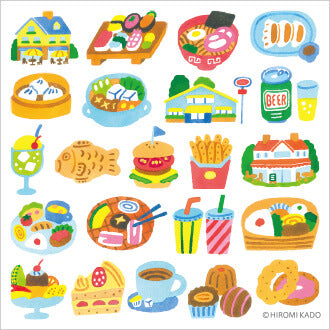 Hitotoki Pop-Up Stickers - Gourmet