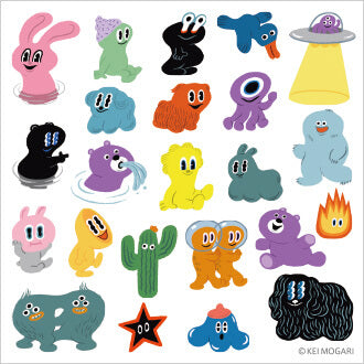 Hitotoki Pop-Up Stickers - Alien