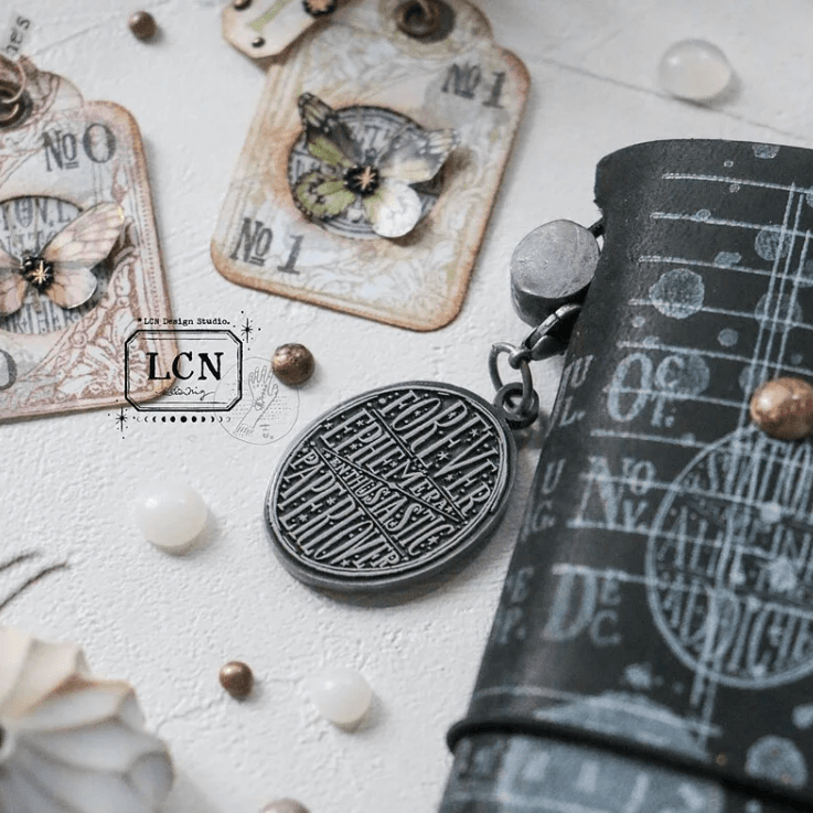 LCN Double-Sided Metal Charm - Paperlover / Stationery Addicted