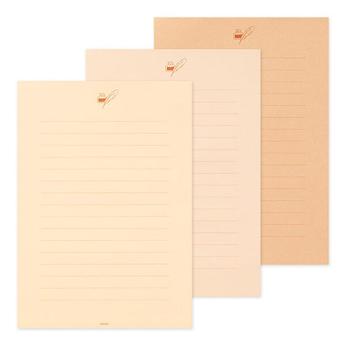 MD 3-Tones Letter Pad - Brown