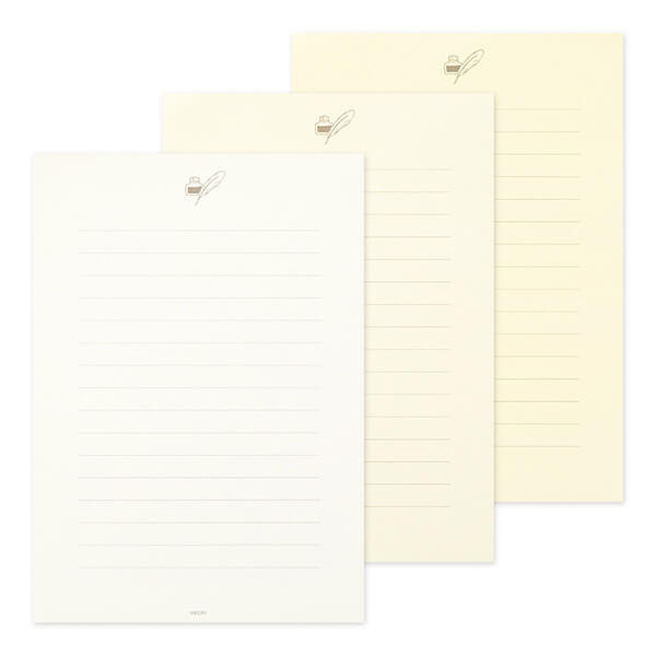 MD 3-Tones Letter Pad - White