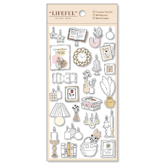 Lifeful Illustration Sticker - Interior
