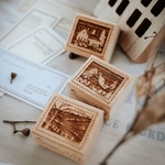 Meow Illustration Rubber Stamp Set - Little Houses Southern Highlands