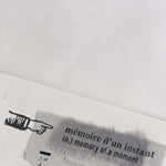 SOMe Phrase Rubber Stamp - memory of a moment