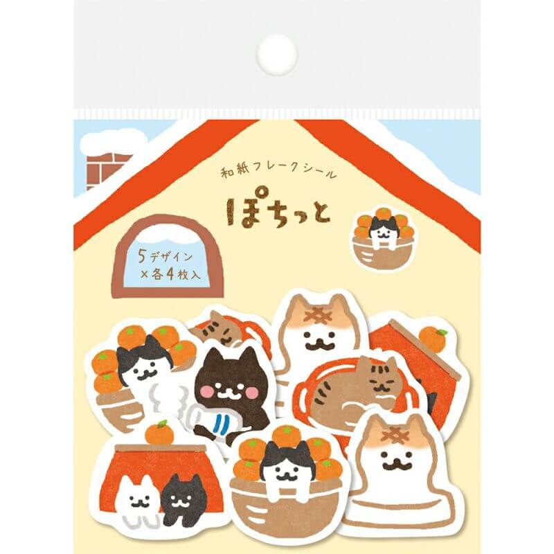 Furukawashiko [Pochitto] Sticker Flakes - Nyanko (cat)