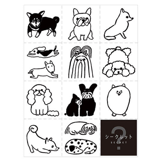 Hitotoki Large Size Sticker - Dog