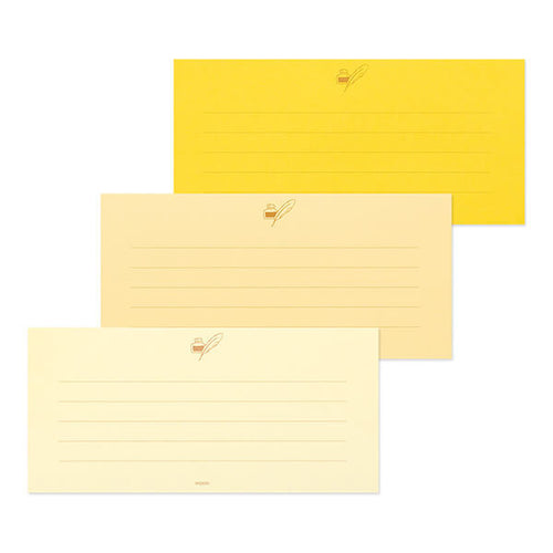 MD 3-Tones Message Letter Pad - Gold