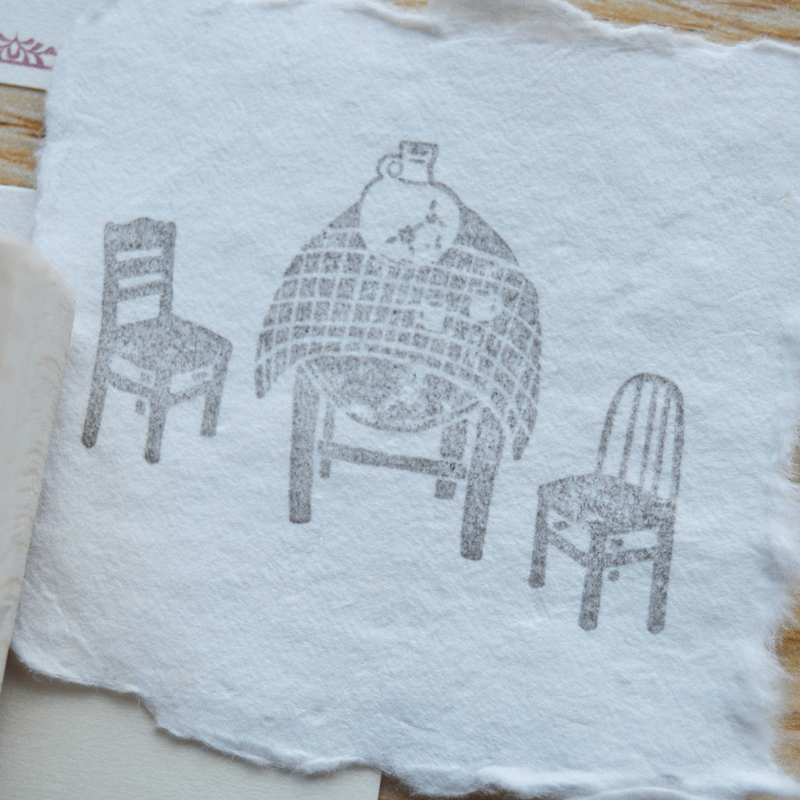 Jesslynnpadilla Rubber Stamp -  A Poetic Conversation