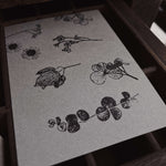 Pressed Flower Rubber Stamp Series