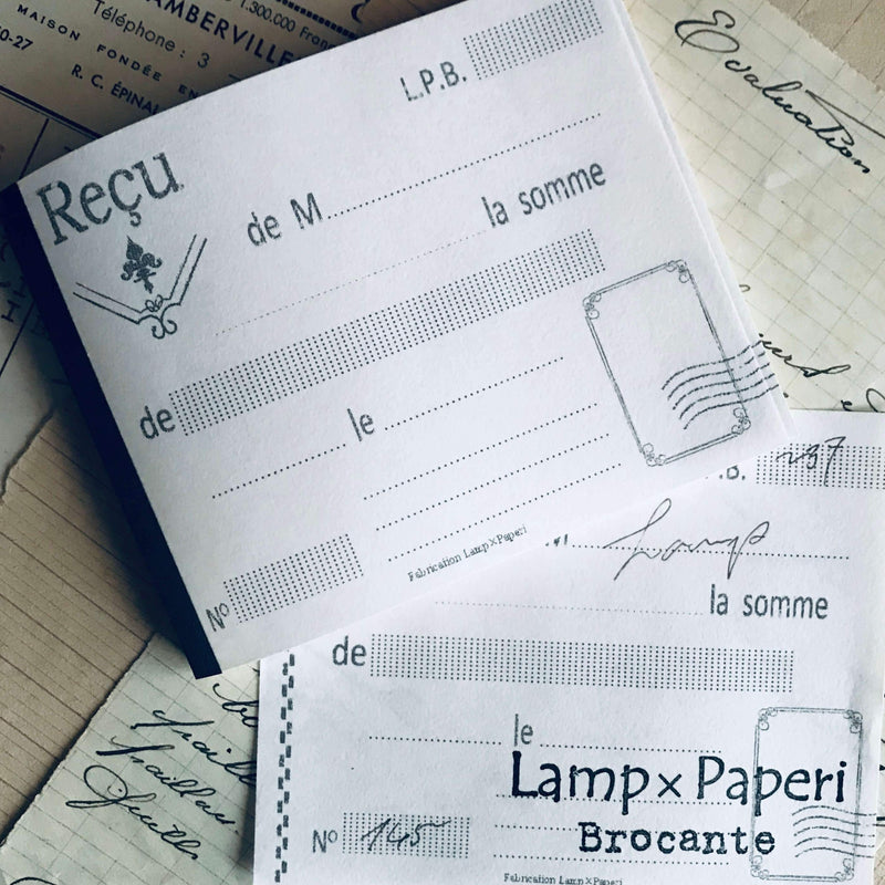 LampxPaperi Reçu Receipt Notepad