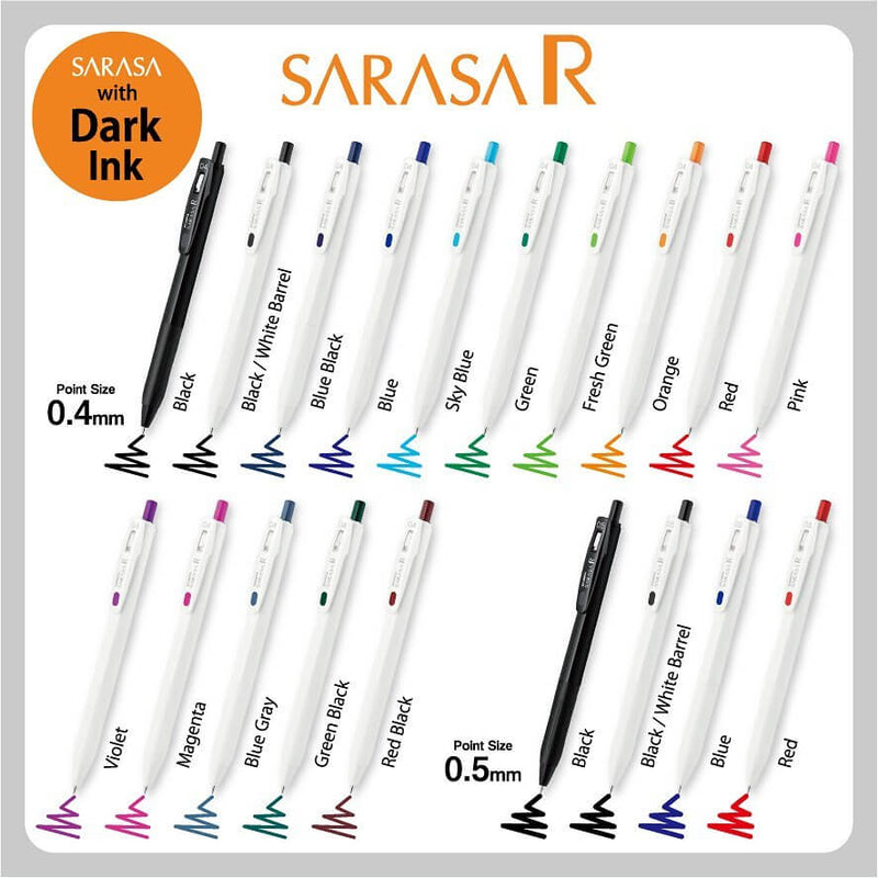 Sarasa R Gel Pen (0.4mm)