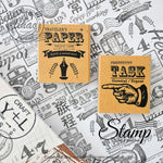 lihaopaper Task/ Traveler's Paper Rubber Stamps