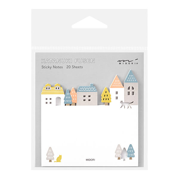 MD Die-Cut Sticky Notes - Town