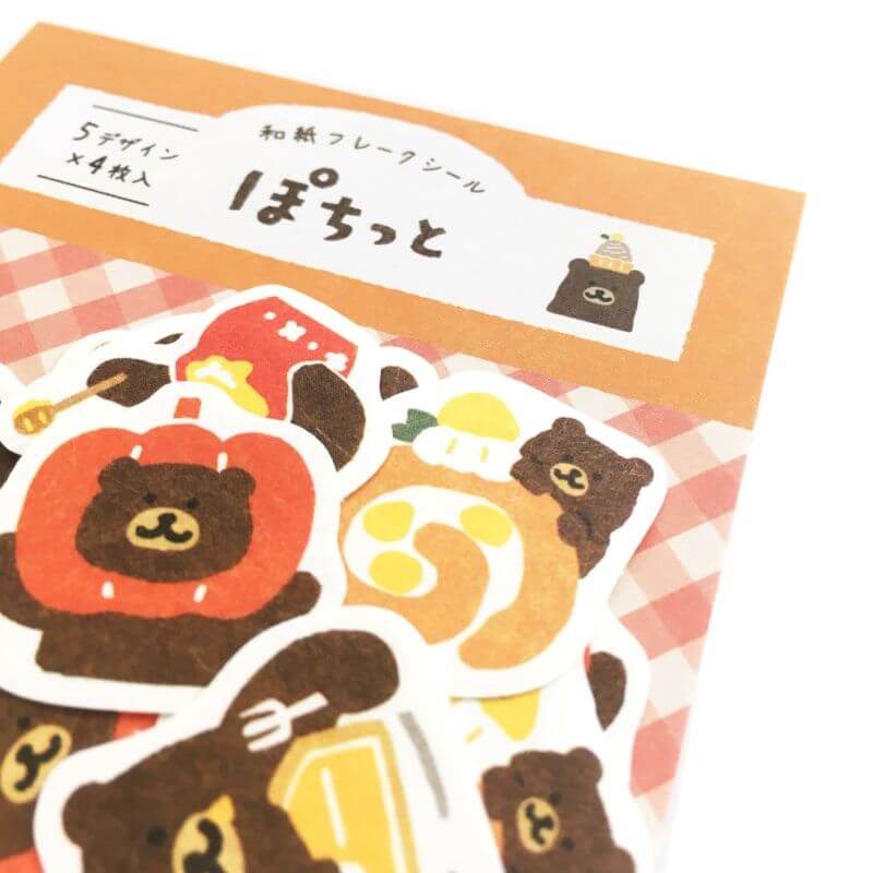 Furukawashiko [Pochitto] Sticker Flakes - Sweet bear