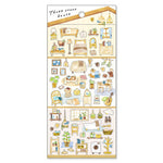 Three Story House Sticker - natural