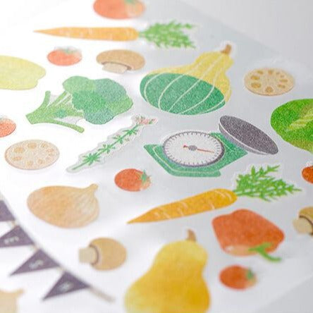 MD Washi Sticker Marché - Vegetable